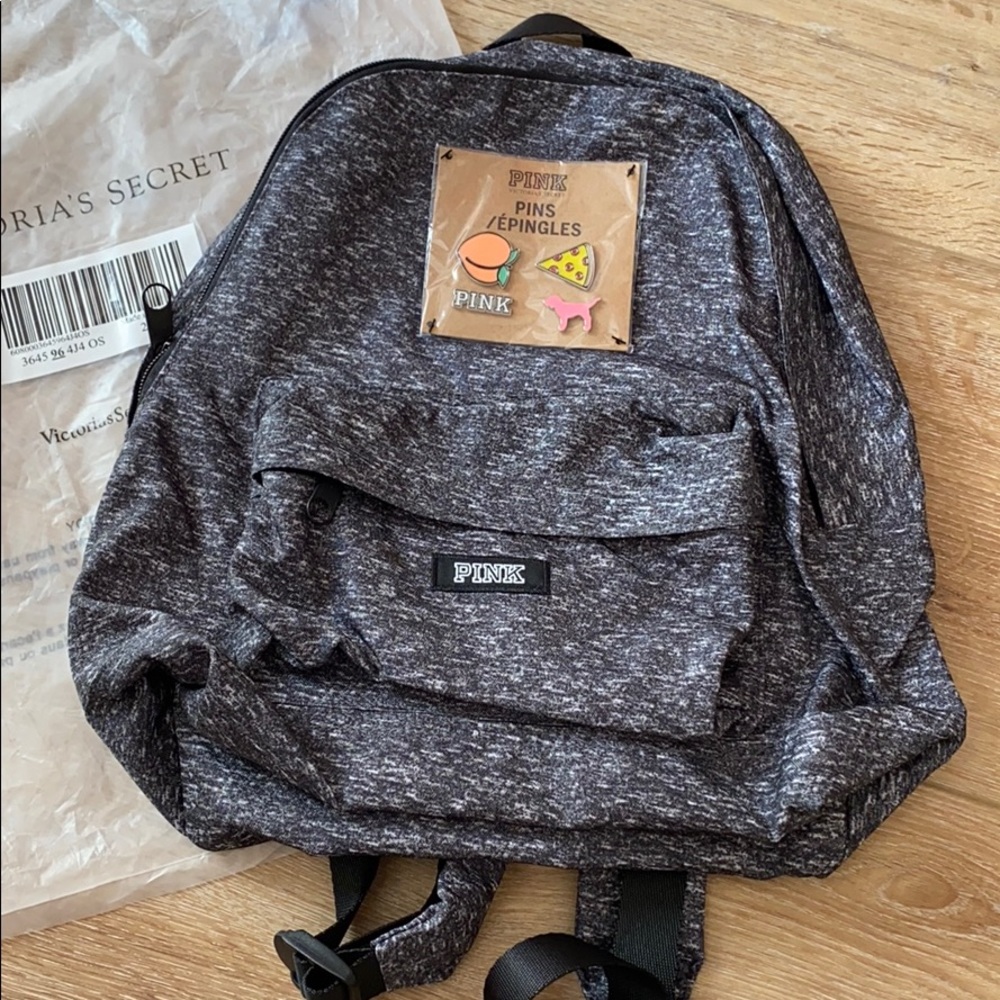 PINK Victoria’s Secret Gray Backpack